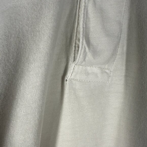 Buck Mason Polo Shirt Mens Large Beige Cotton Short Sleeve Business Preppy FLAW - Picture 4 of 9